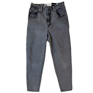 Levi's Silver Tab Mom Jeans High Waisted Grey Denim Womens Size 28